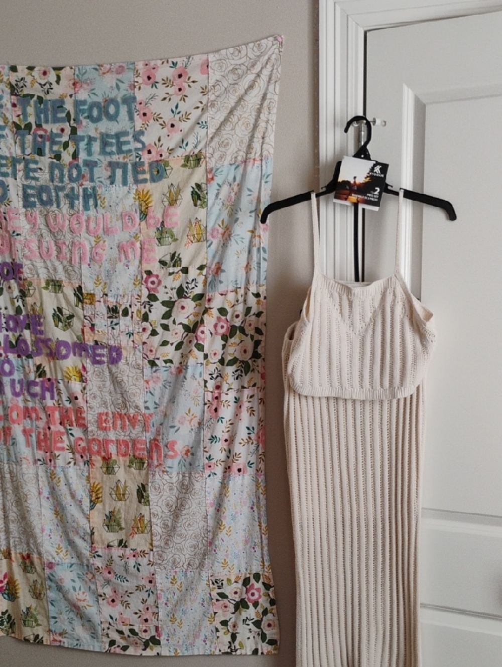 Freshman Cream Knit Skirt Set